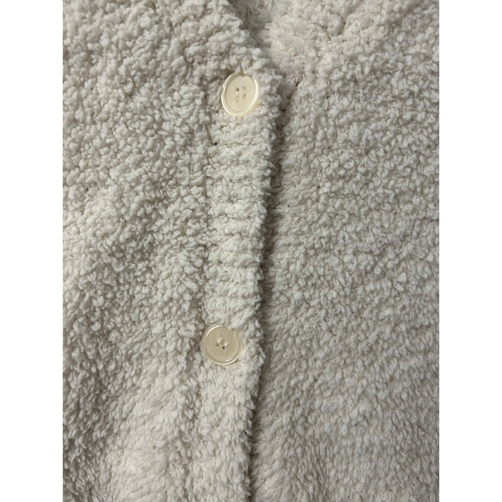 Jessica Simpson Small soft white button down Cardigan - Picture 2 of 3